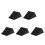 5Pcs Durable Rubber Wheel Chocks Black for Vehicle Parking Stability 8