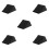 5Pcs Durable Rubber Wheel Chocks Black for Vehicle Parking Stability 11