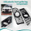 2x Car Front Grille Grill Lower Bumper Fog Light Cover Trim For- E90 E91 E92 E93 2004-2012 M3 Style A 5