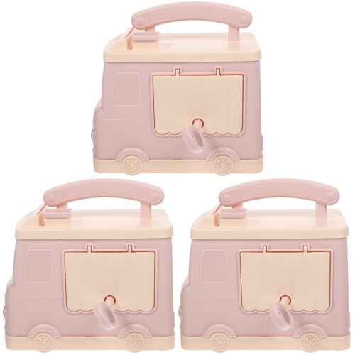 3Stk Rosa Auto Für Kinder Robust Und Figuren 1