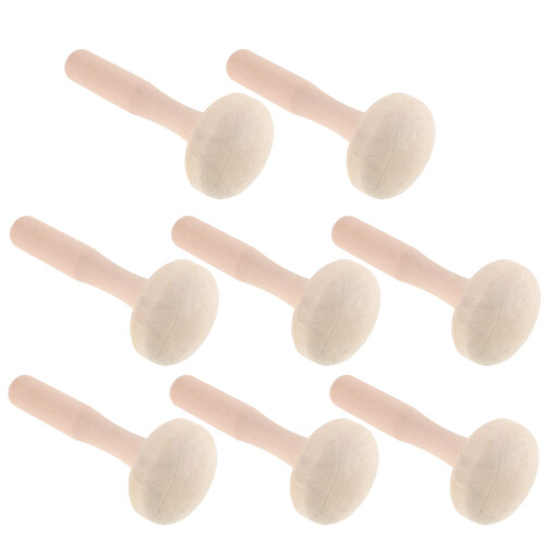 40Pièces Rouleaux Impression Bois Outils Sculpture Thème Champignon 2
