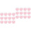 24Stk Bambusfaser Gesichtspads Wiederverwendbar Makeup Rosa 5