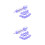 2Pièces Biscuit Violet Matériel Pour Usage Four 4