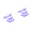2Pièces Biscuit Violet Matériel Pour Usage Four 5