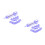 2Pièces Biscuit Violet Matériel Pour Usage Four 6