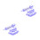2Pièces Biscuit Violet Matériel Pour Usage Four 9