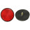 4pcs Round Red Reflector Universal For Motorcycle ATV 5.6 x 0.8cm 2
