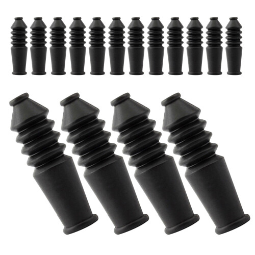 125Pièces Protège-Câble Noir Capuchons Durables Universels 2