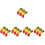 500Pièces Colorées Décor Rustique Thanksgiving 7
