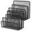 8Pièces Rangement Lettre En Fer Noir Organiseur Documents 2