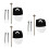 3Ensembles Ensemble Costume : Accessoires Horror Halloween 4