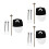 3Ensembles Ensemble Costume : Accessoires Horror Halloween 6