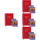 4Ensembles Cahier Planner Rouge Usage Travail 8