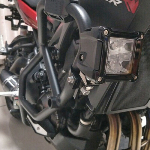 2X Universal Motorcycle Headlight Mount Bracket 50-60mm Adjustable Headlamp Holder Fork Clamp Mount 2