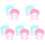 10Pièces Casque De Douche Bébé Silicone Visor 4