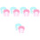10Pièces Casque De Douche Bébé Silicone Visor 6
