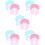 10Pièces Casque De Douche Bébé Silicone Visor 10