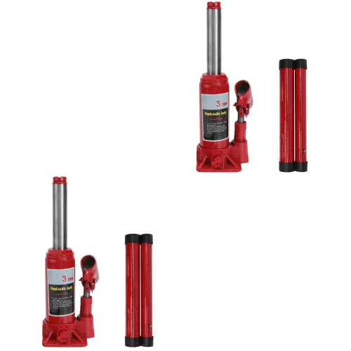 2Pcs Red Tire Changing Tools Stabilizing Jack with Safety Valve 2