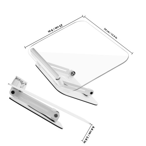 Support Tablette Et Livre Blanc Avec Base Stable Ajustable 1