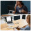 Support Tablette Et Livre Blanc Avec Base Stable Ajustable 9