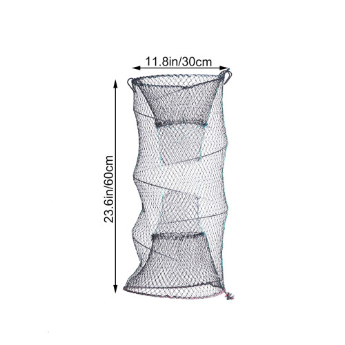 Épuisette De Portable Noire En Élastique Pliable 1