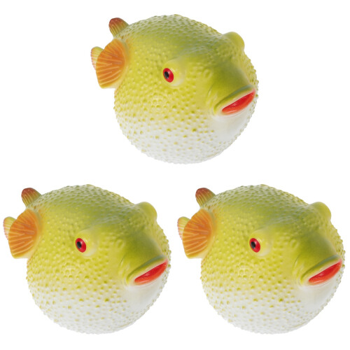3Pièces Figurines Déco -Globe Souple Vert Clair Réaliste 2