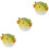 3Pièces Figurines Déco -Globe Souple Vert Clair Réaliste 6