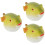 3Pièces Figurines Déco -Globe Souple Vert Clair Réaliste 7