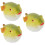 3Pièces Figurines Déco -Globe Souple Vert Clair Réaliste 8