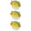 3Pièces Figurines Déco -Globe Souple Vert Clair Réaliste 9