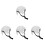 4Pièces Doublure Casque Protection Pe Respirante 4