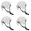 4Pièces Doublure Casque Protection Pe Respirante 7