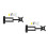 2Pièces Support Mur TV Noir, Acier Inoxydable, Inclinable Et Stable 6