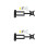 2Pièces Support Mur TV Noir, Acier Inoxydable, Inclinable Et Stable 8