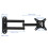2Pièces Support Mur TV Noir, Acier Inoxydable, Inclinable Et Stable 10