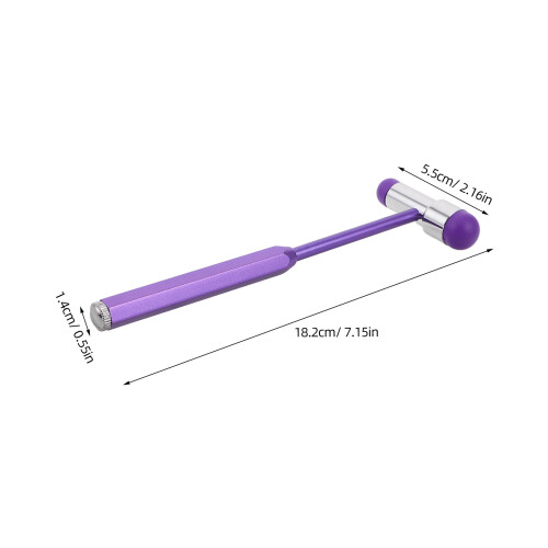 3Pièces Marteau Diagnostic Polyvalent Violet ABS Pour Examens Médicaux 2