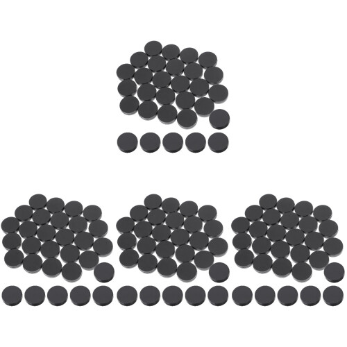 120Pcs Durable Black Plastic Backgammon Chess Pieces for Board Game 1