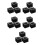 15Pièces Supports Microphone En Plastique Noir Pour Interviews 5