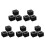15Pièces Supports Microphone En Plastique Noir Pour Interviews 6