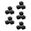 15Pièces Supports Microphone En Plastique Noir Pour Interviews 7