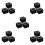 15Pièces Supports Microphone En Plastique Noir Pour Interviews 8
