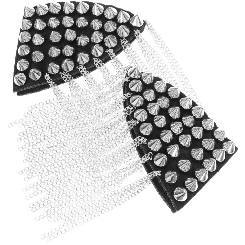 8Pièces Épaules Pompons Argentée Décoration Vêtement 2