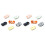 12Pcs Assorted Ceramic Chopstick Holder Spoon Fork Stand for Dining 3