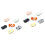 12Pcs Assorted Ceramic Chopstick Holder Spoon Fork Stand for Dining 5