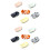 12Pcs Assorted Ceramic Chopstick Holder Spoon Fork Stand for Dining 6