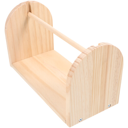 3Pièces Support Bois Beige Pour Fil Manuel Rangement DIY 1