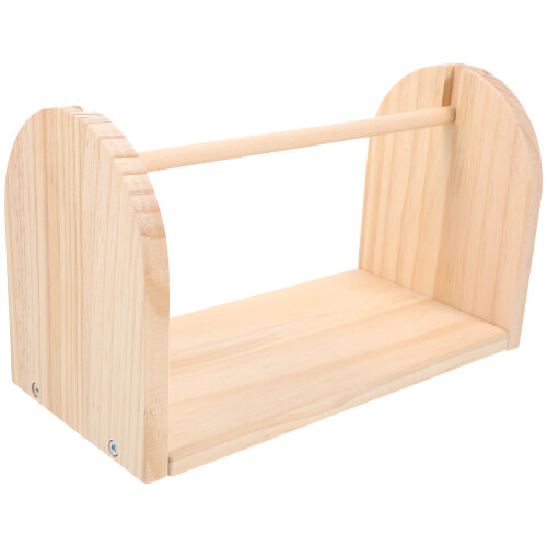 3Pièces Support Bois Beige Pour Fil Manuel Rangement DIY 2
