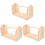 3Pièces Support Bois Beige Pour Fil Manuel Rangement DIY 4