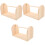 3Pièces Support Bois Beige Pour Fil Manuel Rangement DIY 5