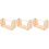 3Pièces Support Bois Beige Pour Fil Manuel Rangement DIY 6